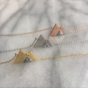 Mountain Necklace with white howlite stone